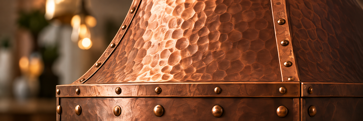 Hammered Copper Range Hoods: Warmth, Texture and Character