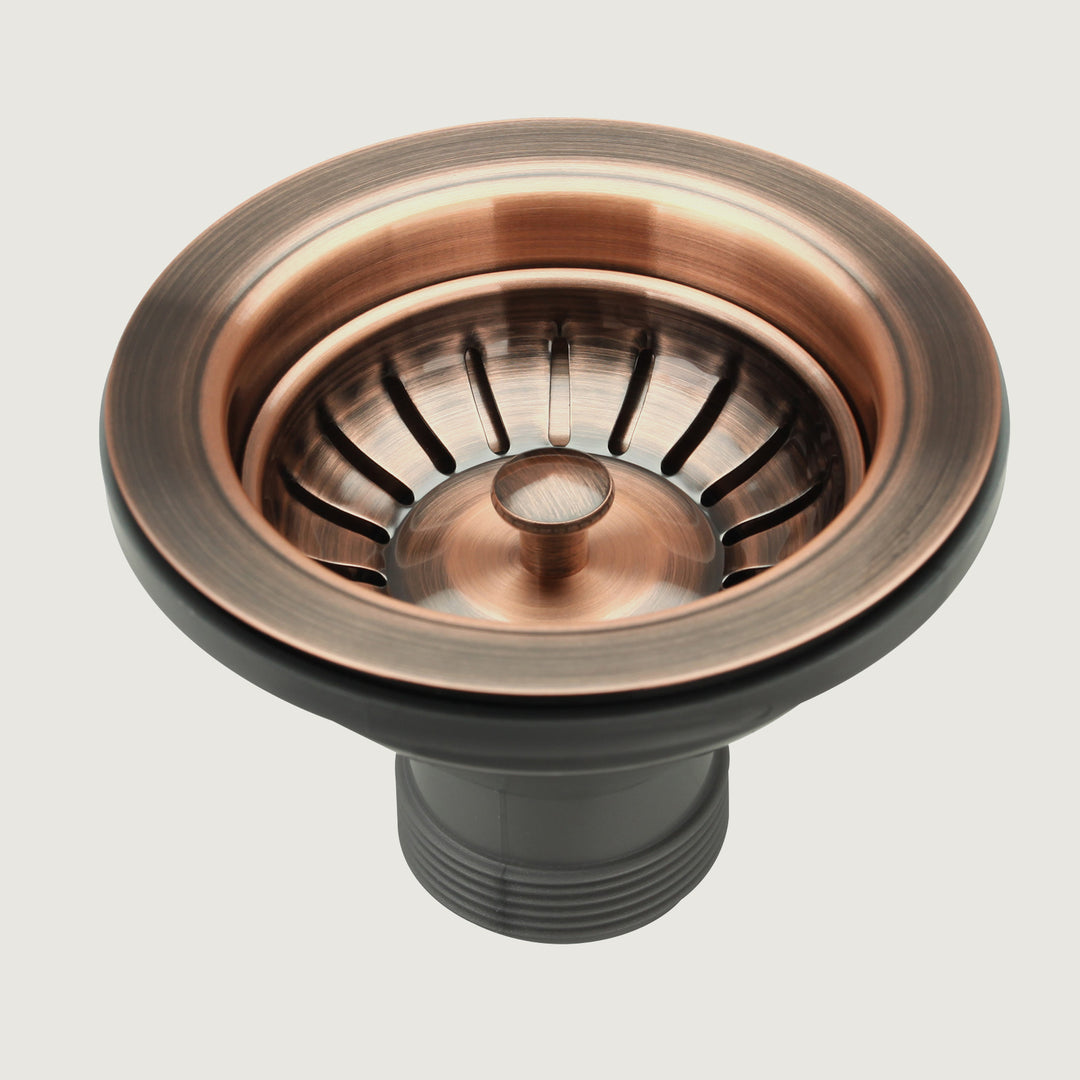 Copper Kitchen Sink Stopper Replacement for 3-1/2 Inch Standard Strainer Drain