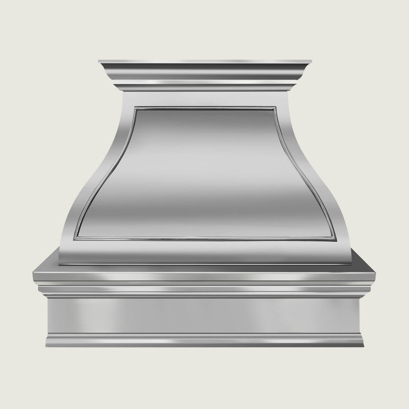 NAUXUS Handcrafted Stainless Steel Range Hood Wall/Island Mount, HSW22PA