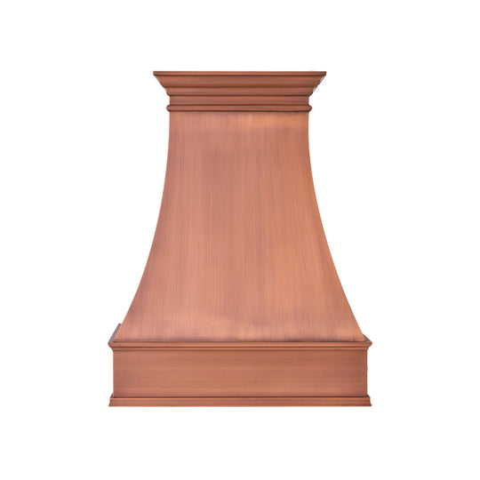 NAUXUS Handcrafted Copper Range Hood Wall/Island Mount,  HCW10T