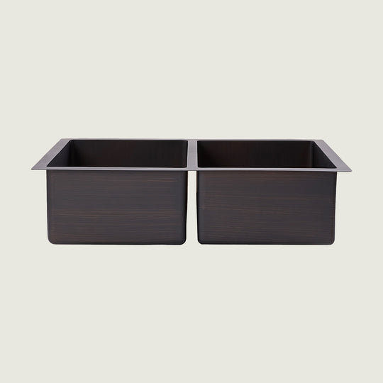 Nauxus Undermount Double Blow Copper Kitchen Sink UDMK03-NX