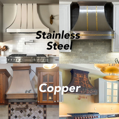 The Perfect Kitchen Range Hood: Copper vs. Stainless Steel