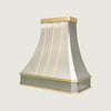 NAUXUS Handcrafted Stainless Steel Range Hood Wall/Island Mount - HSW33RC