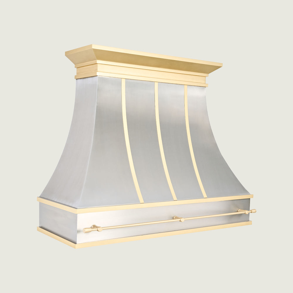 NAUXUS Handcrafted Stainless Steel Range Hood Wall/Island Mount - HSW41PT