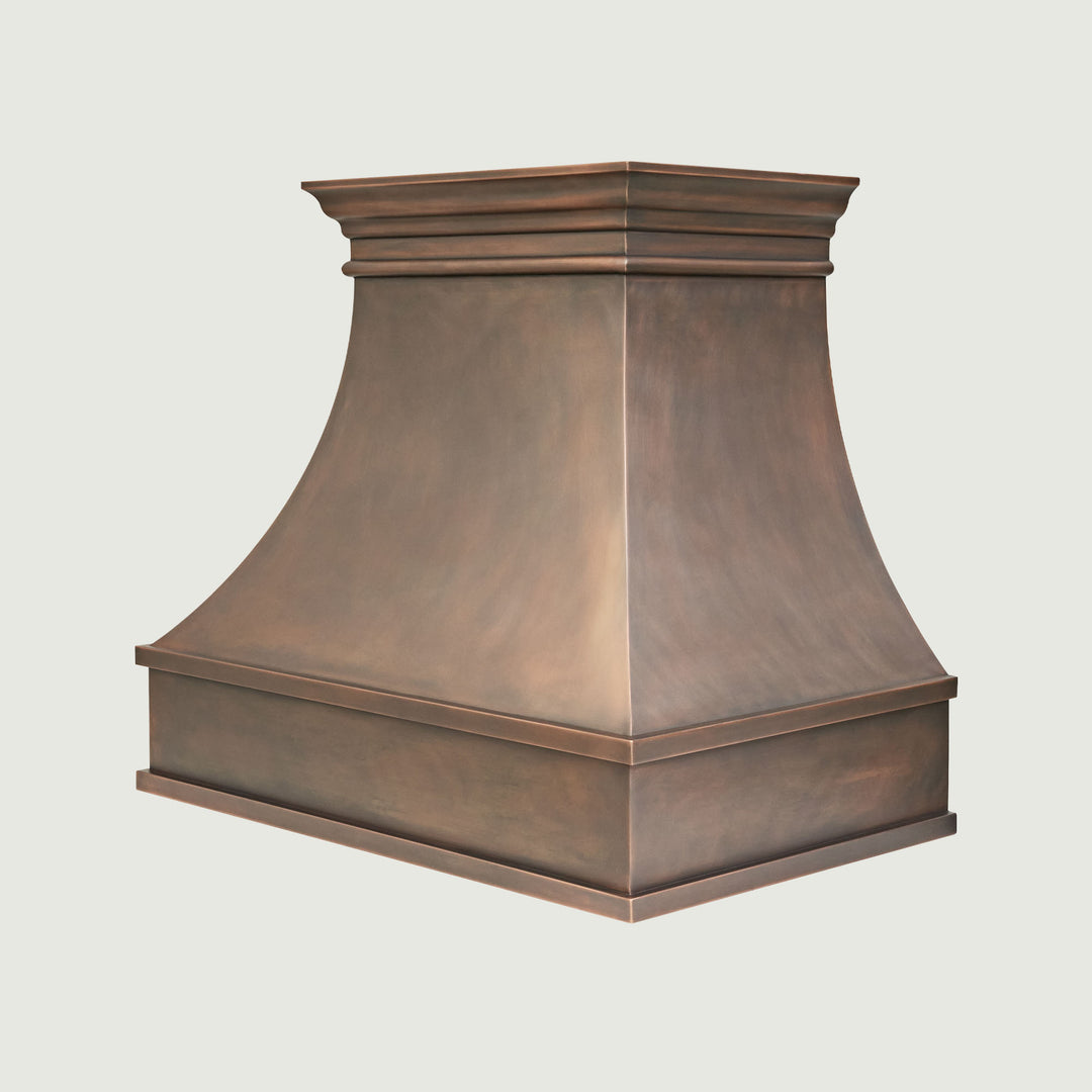 NAUXUS Handcrafted Copper Range Hood Wall/Island Mount,  HCW10T