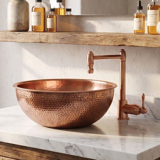 Nauxus Custom Handmade Copper Handmade Sink RCB01-NX