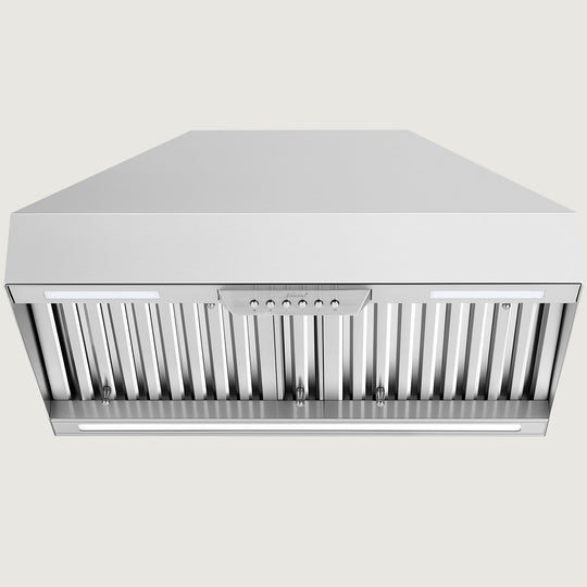 Nauxus Range Hood Insert 30 Inch,600 CFM Bulit-in Kitchen Vent Hood with 4 Speeds,Ultra-Quiet Duct Stove Hood 3CCT LED Lights and Dishwasher Safe Filters , NX-19IS-30