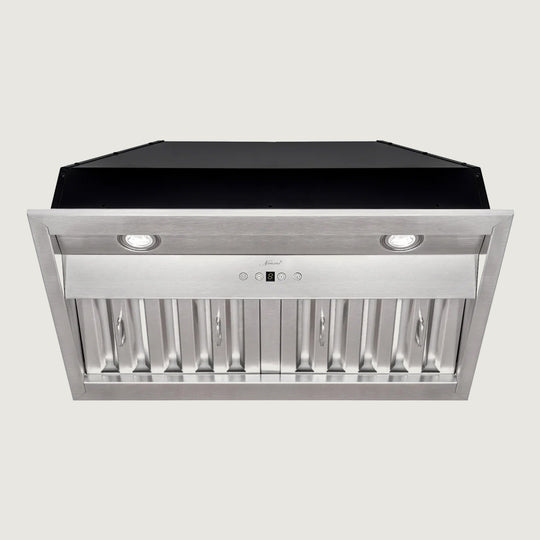 Nauxus 30" Range Hood Insert, Stainless Steel Kitchen Vent Hood with Dimmable LED Lights, 600CFM , NX-E90-30