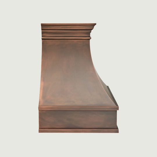 NAUXUS Handcrafted Copper Range Hood Wall/Island Mount,  HCW10T