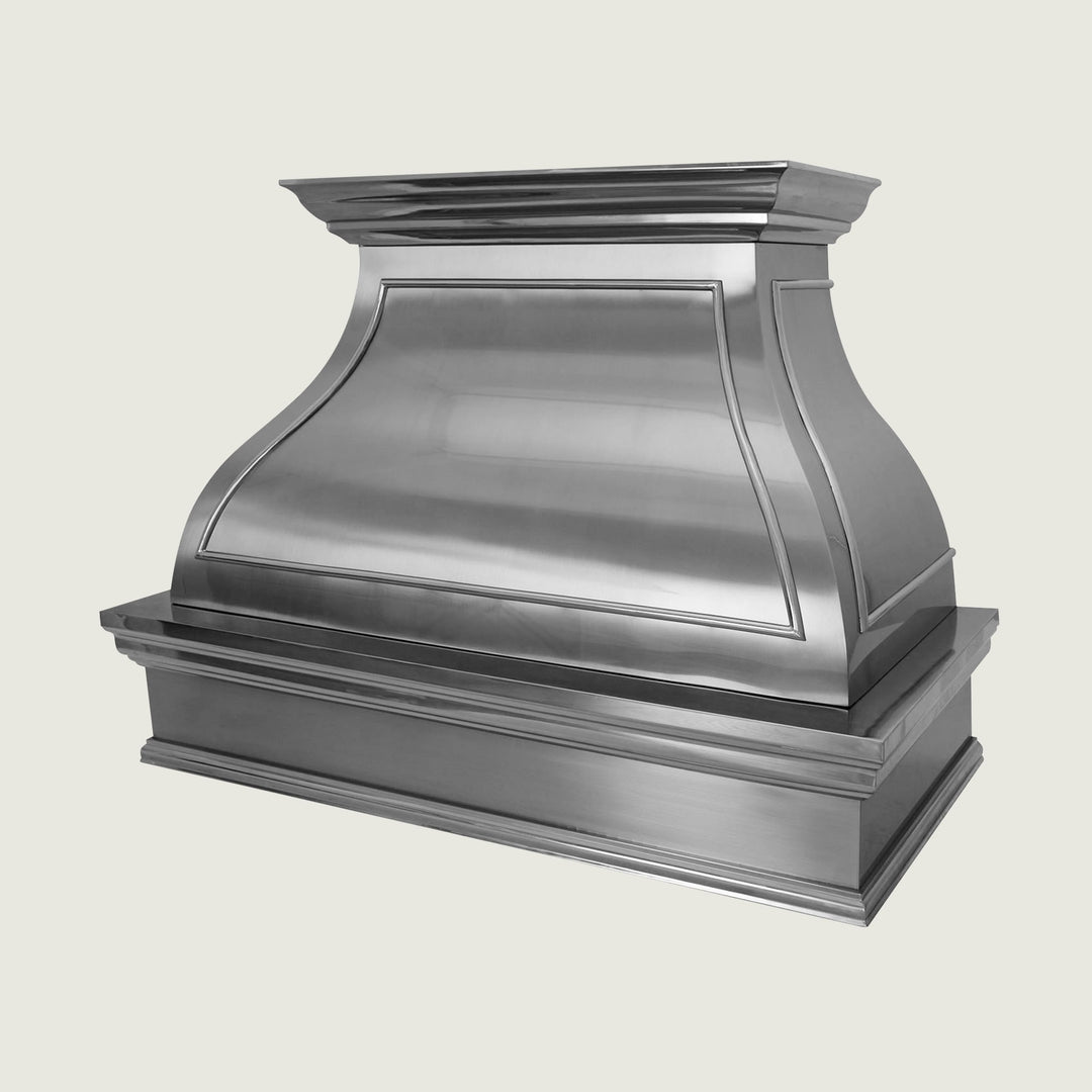 NAUXUS Handcrafted Stainless Steel Range Hood Wall/Island Mount, HSW22PA
