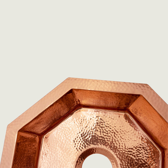 Nauxus Custom Handmade Copper Undermount Bar Sink RCB02-NX