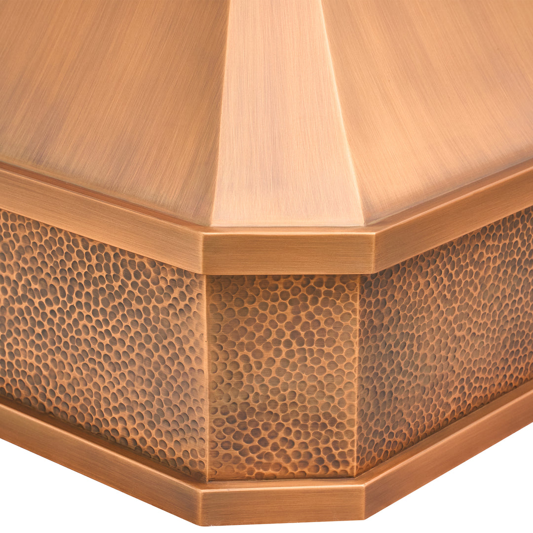 Handmade Copper Range Hood, Oil Rubbed Bronze Stove Vent Hood for Kitchen - HCW00BT