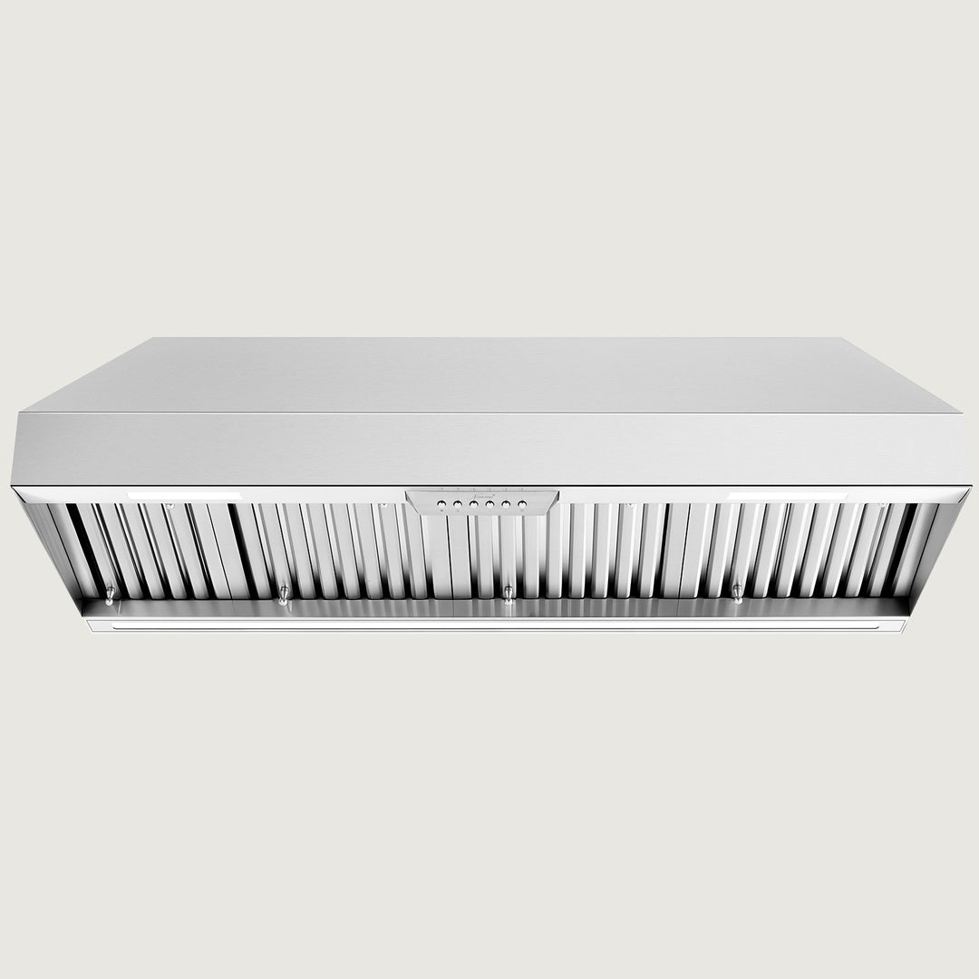 Nauxus 48 Inch Range Hood Insert, 1200 CFM High Power Kitchen Vent with 4 Speeds Ultra-Quiet Operation, Dimmable LED Lighting Dishwasher Safe Filtration System , NX-19IS-48