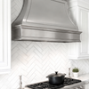 Bell Custom Polished Stainless Steel Range Hood