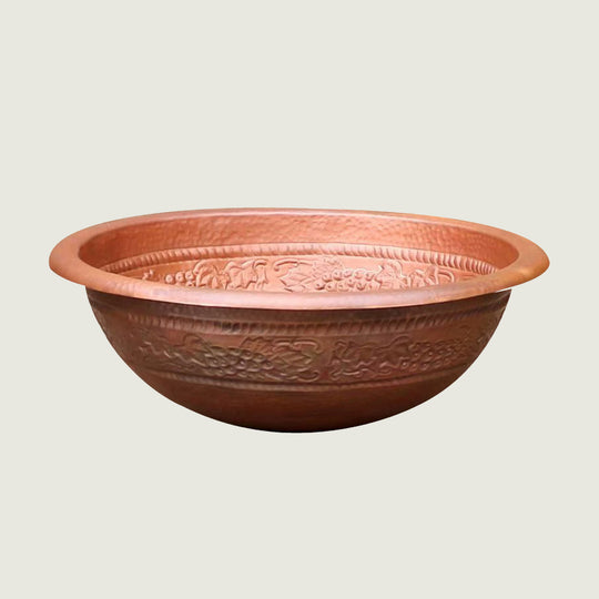 Nauxus Custom Handmade Copper Undermount Bar Sink RCB07-NX