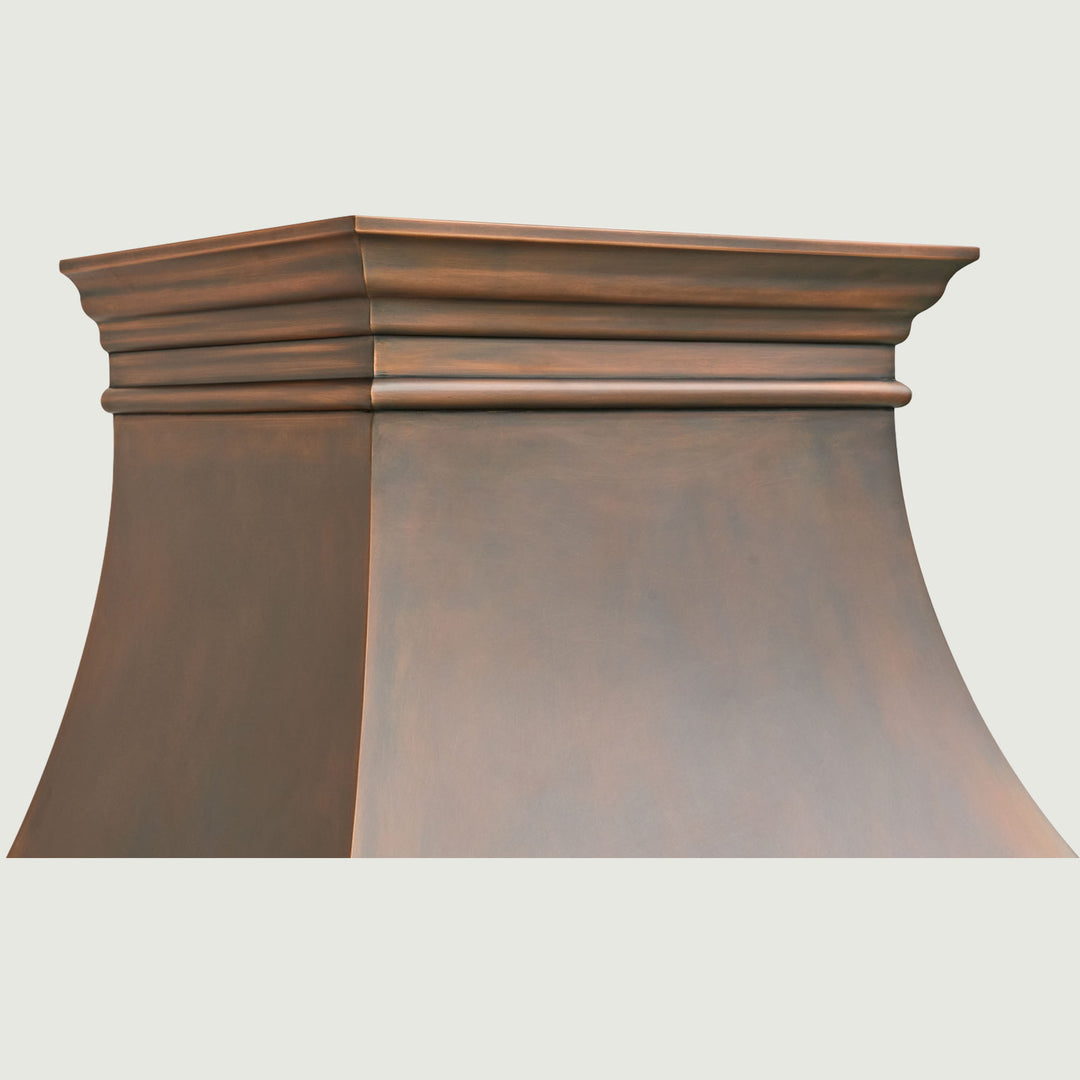 NAUXUS Handcrafted Copper Range Hood Wall/Island Mount,  HCW10T