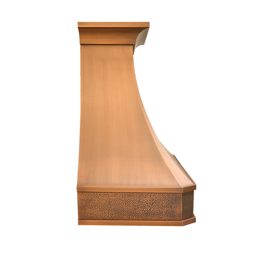 Handmade Copper Range Hood, Oil Rubbed Bronze Stove Vent Hood for Kitchen - HCW00BT