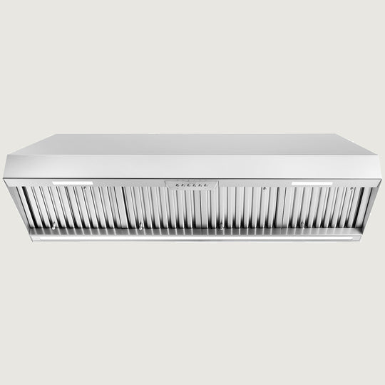 Nauxus 54 Inch Range Hood Insert, 1200 CFM High Power Kitchen Vent with 4 Speeds Ultra-Quiet Operation, Dimmable LED Lighting Dishwasher Safe Filtration System , NX-19IS-54