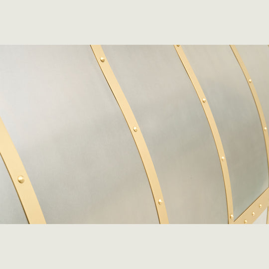 NAUXUS Custom Handcrafted Stainless Steel Range Hood Wall/Island Mount, HSW340A