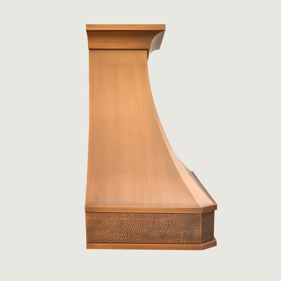 Handmade Copper Range Hood, Oil Rubbed Bronze Stove Vent Hood for Kitchen - HCW00BT