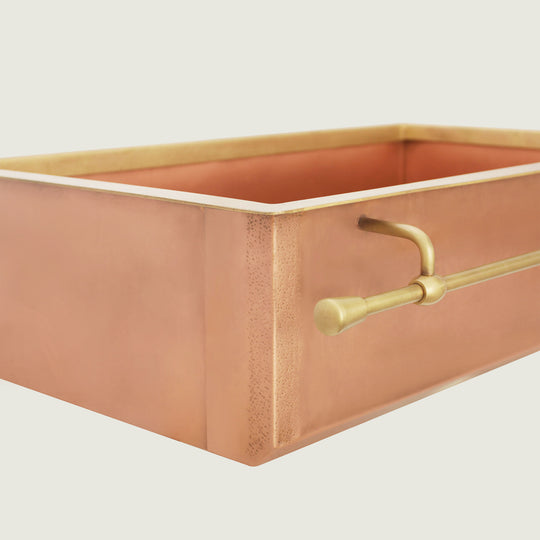 Nauxus Handmade Undermount Copper Kitchen Sink,  With Kitchen Basket Stainer , UDMK01-NX