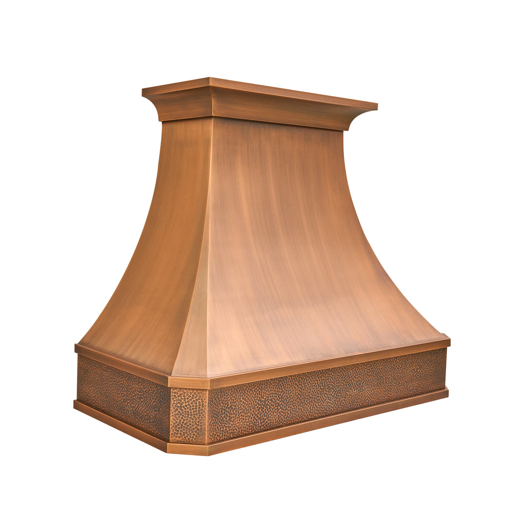 Handmade Copper Range Hood, Oil Rubbed Bronze Stove Vent Hood for Kitchen - HCW00BT
