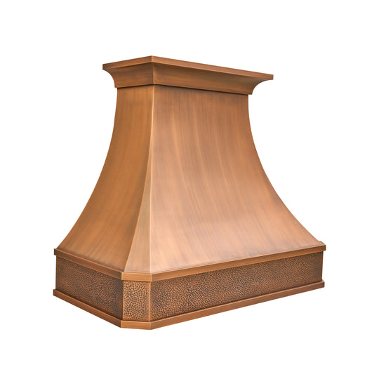 Handmade Copper Range Hood, Oil Rubbed Bronze Stove Vent Hood for Kitchen - HCW00BT