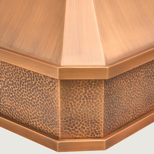 Handmade Copper Range Hood, Oil Rubbed Bronze Stove Vent Hood for Kitchen - HCW00BT