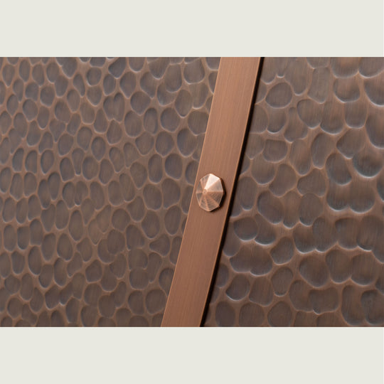 NAUXUS Handcrafted Copper Range Hood Wall/Island Mount,  HCW00BC