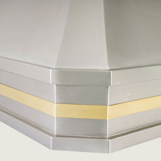 NAUXUS Handcrafted Stainless Steel Range Hood Wall/Island Mount - HSW31RCC
