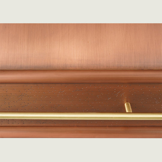 NAUXUS Custom Handcrafted Custom Kitchen Copper Range Hood Wall/Island Mount,  HCW920BC
