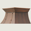 NAUXUS Handcrafted Copper Range Hood Wall/Island Mount,  HCW00PC