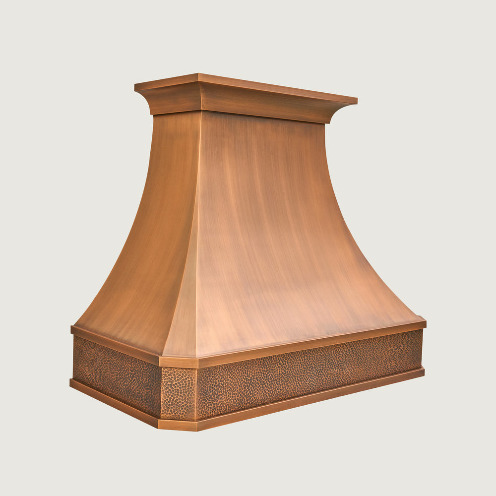 Handmade Copper Range Hood, Oil Rubbed Bronze Stove Vent Hood for Kitchen - HCW00BT