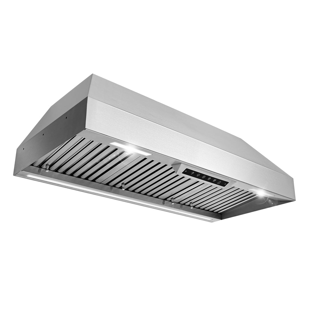 Nauxus 42" Built-In Range Hood Insert – 1200 CFM Stainless Steel Hood with Touch &amp; Gesture Control