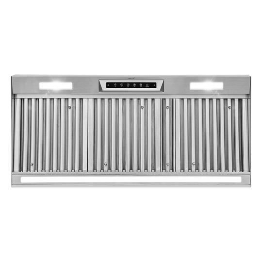 Nauxus 42" Built-In Range Hood Insert – 1200 CFM Stainless Steel Hood with Touch &amp; Gesture Control