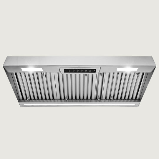 Nauxus 42" Built-In Range Hood Insert – 1200 CFM Stainless Steel Hood with Touch &amp; Gesture Control