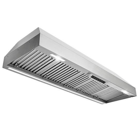 Nauxus 60" Built-In Range Hood Insert – 1200 CFM Stainless Steel Hood with Touch &amp; Gesture Control