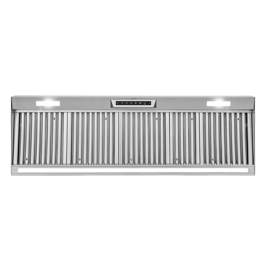 Nauxus 60" Built-In Range Hood Insert – 1200 CFM Stainless Steel Hood with Touch &amp; Gesture Control