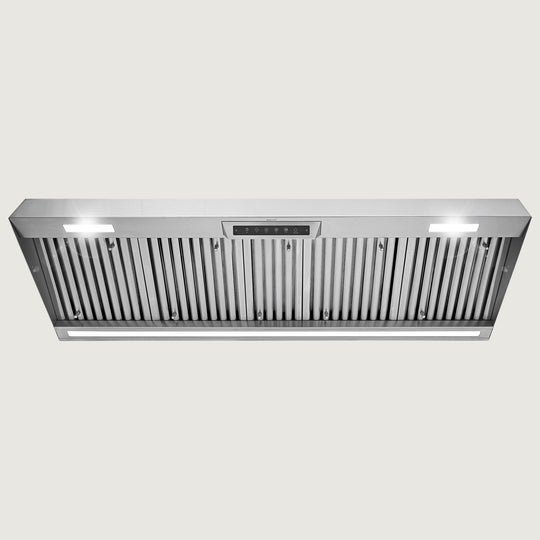 Nauxus 60" Built-In Range Hood Insert – 1200 CFM Stainless Steel Hood with Touch &amp; Gesture Control