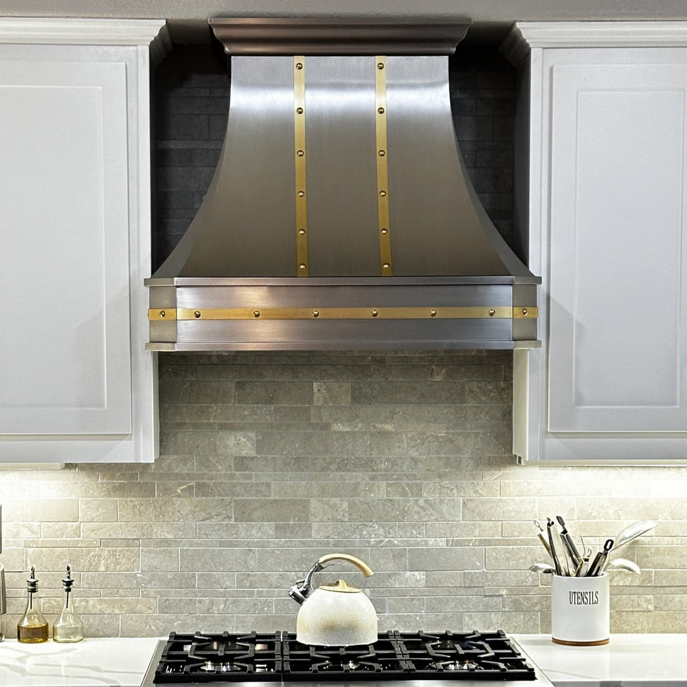 kicon custom stainless steel range hood