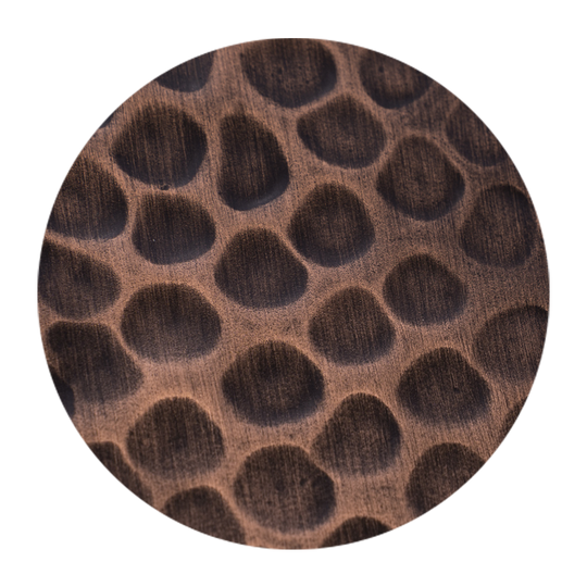 NX-Antique Copper Beehive Hammered, NAUXUS Handmade Copper Range Hood Color (Patina) Sample for Copper Range Hoods