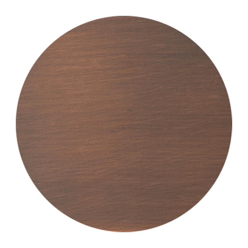 NX-Antique Copper Smooth, NAUXUS Handmade Copper Range Hood Color (Patina) Sample for Copper Range Hoods