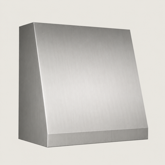 Custom Smooth Sloped Box Stainless Steel Range Hood - SHBX01