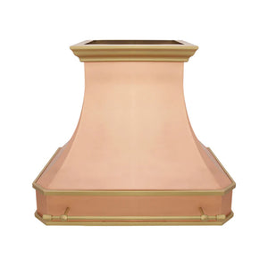 Classic Nature Copper Range Hood Pot Rack