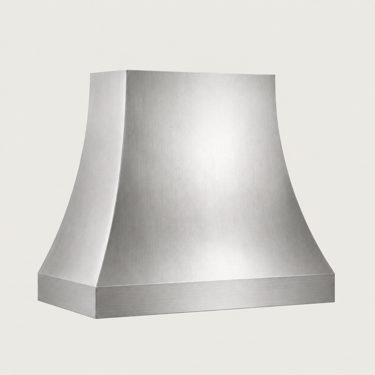 Custom Smooth Curved Stainless Steel Range Hood - SHCR01
