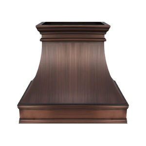 Custom Tuscan Kitchen Copper Range Hood 