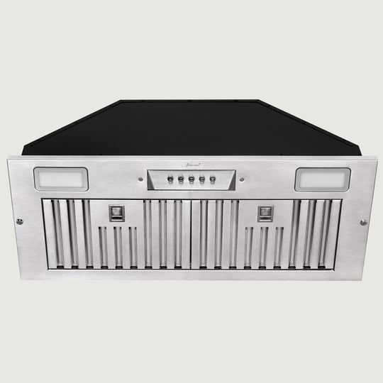 Nauxus 30" Range Hood Insert, 600 CFM Built-in Stainless Steel Kitchen Hood with LED Lights , NX-HOOD-30