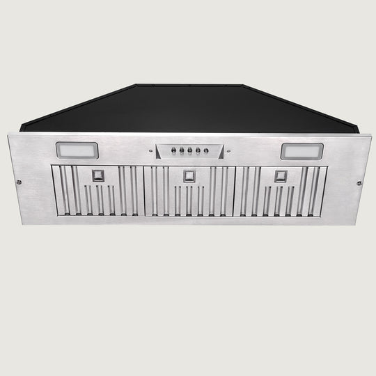 Nauxus 36" Range Hood Insert, 600 CFM Built-in Stainless Steel Kitchen Hood with LED Lights , NX-HOOD-36