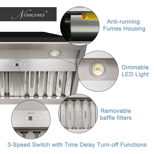 kitchen range hood insert