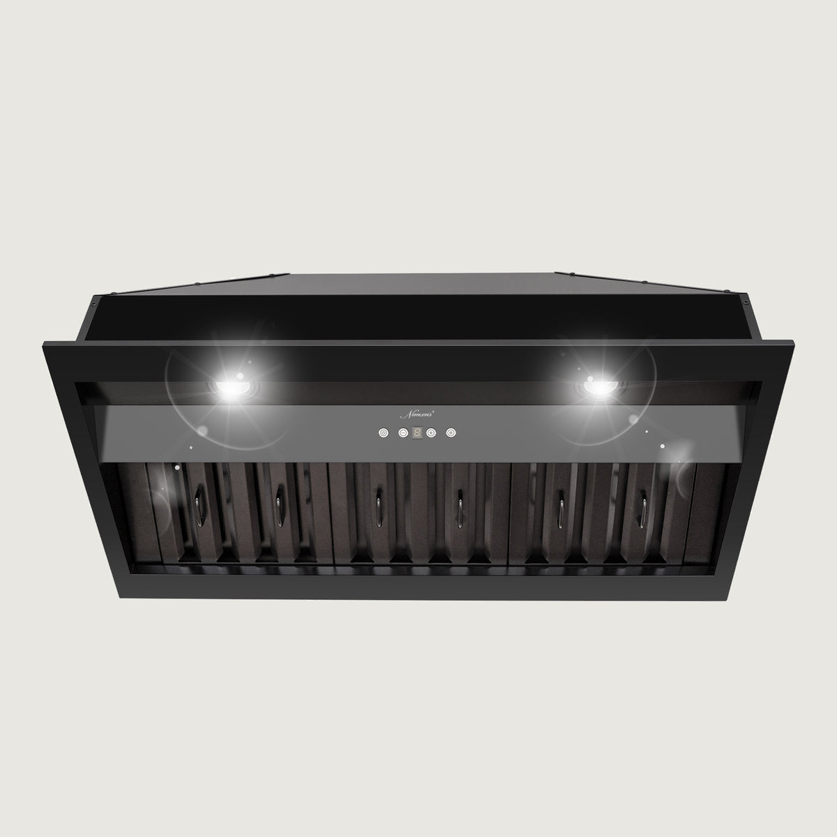 Nauxus 36" Range Hood Insert, Stainless Steel Kitchen Vent Hood with Dimmable LED Lights, 600CFM - NX-E90-36-MB